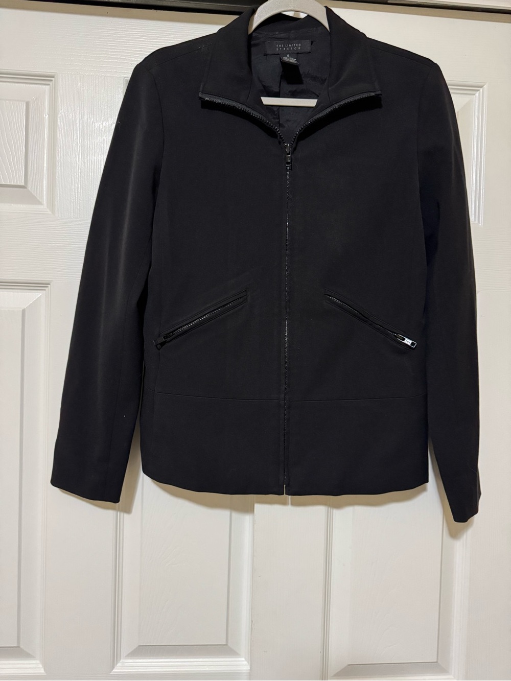 The Limited Black Zip-Up Blazer Jacket